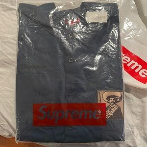 Supreme Zapata Work Shirt Navy size L